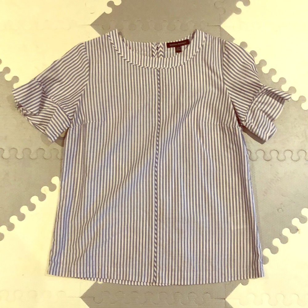 Banana republic stripe blouse size small